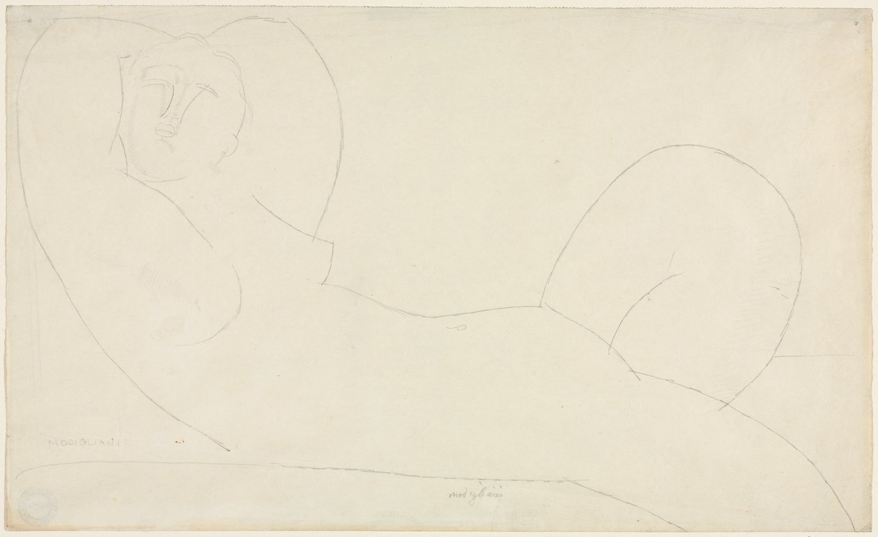 Liegender weiblicher Akt von Amedeo Modigliani