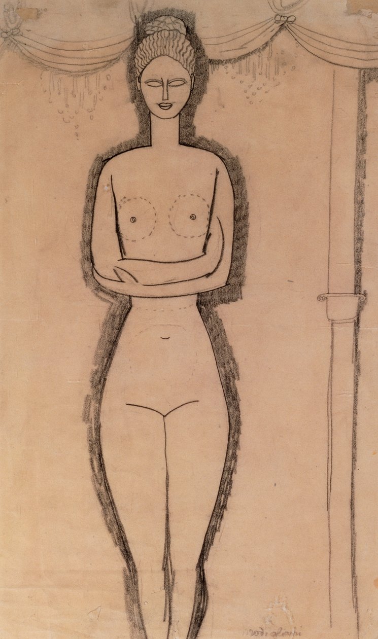 Stehender Akt von Amedeo Modigliani