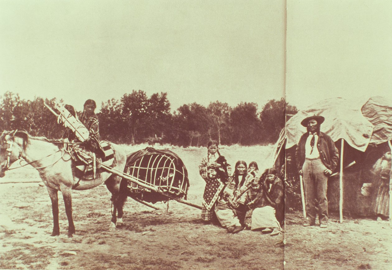 Cheyenne-Indianer auf dem Weg, 1878 von American Photographer