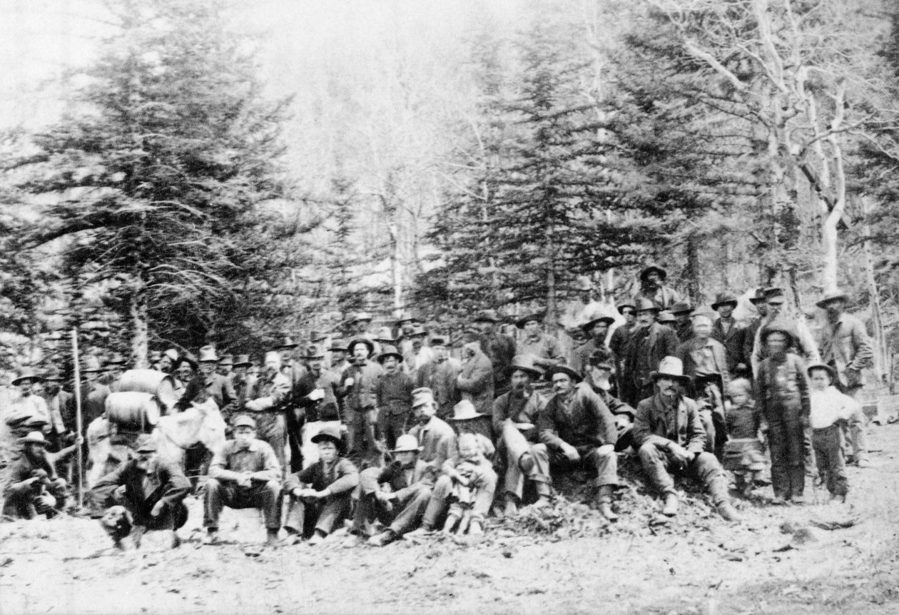 Bergleute in einem Bergbau-Camp in Colorado von American Photographer