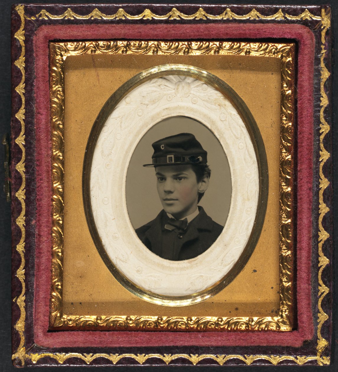 Jugendlicher Unionssoldat mit einer Kappe, ca. 1862 von American Photographer