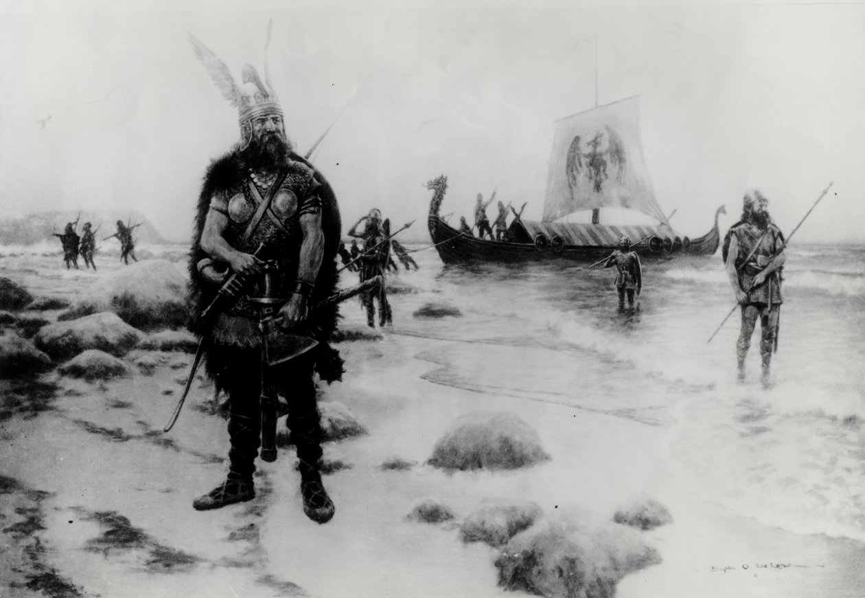 Die Entdeckung Amerikas durch Leif Eriksson (fl.1000) von American School