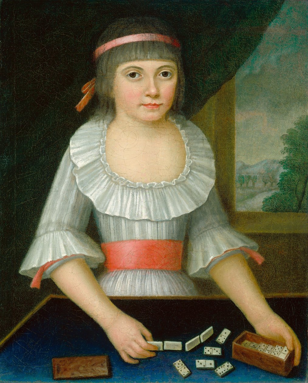 Das Domino-Mädchen von American 18th Century