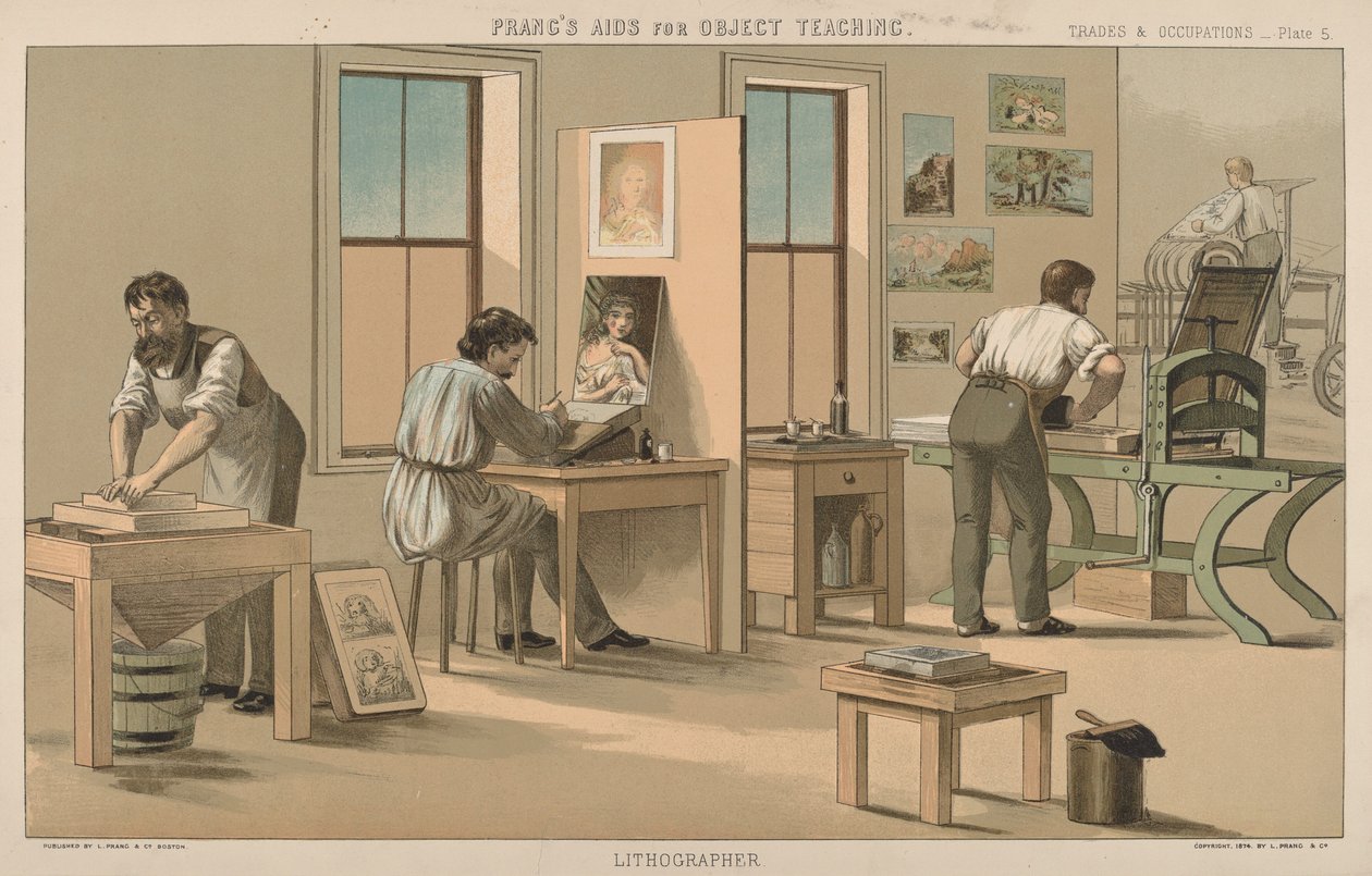 Lithograf von American 19th Century