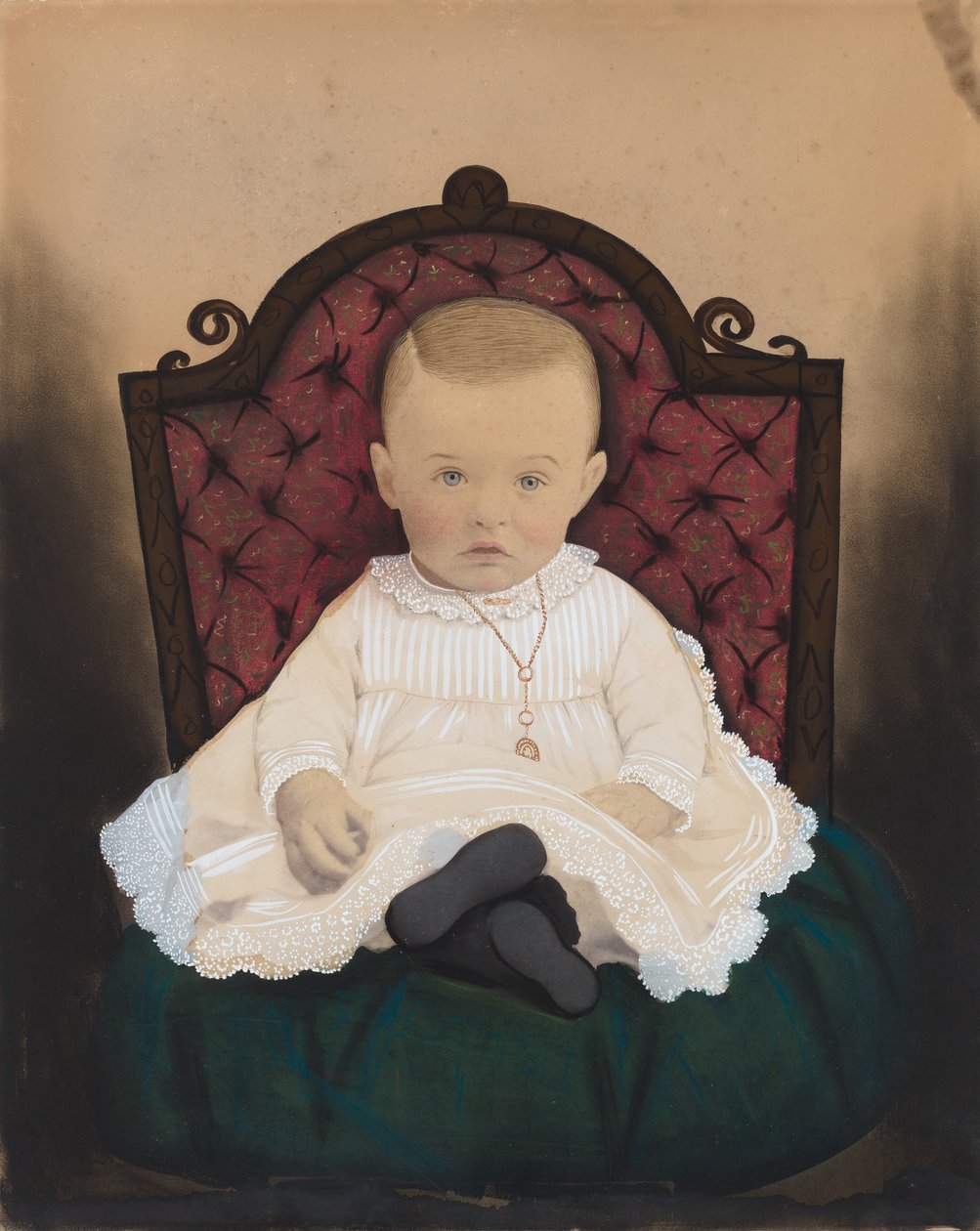Porträt eines Babys von American 19th Century