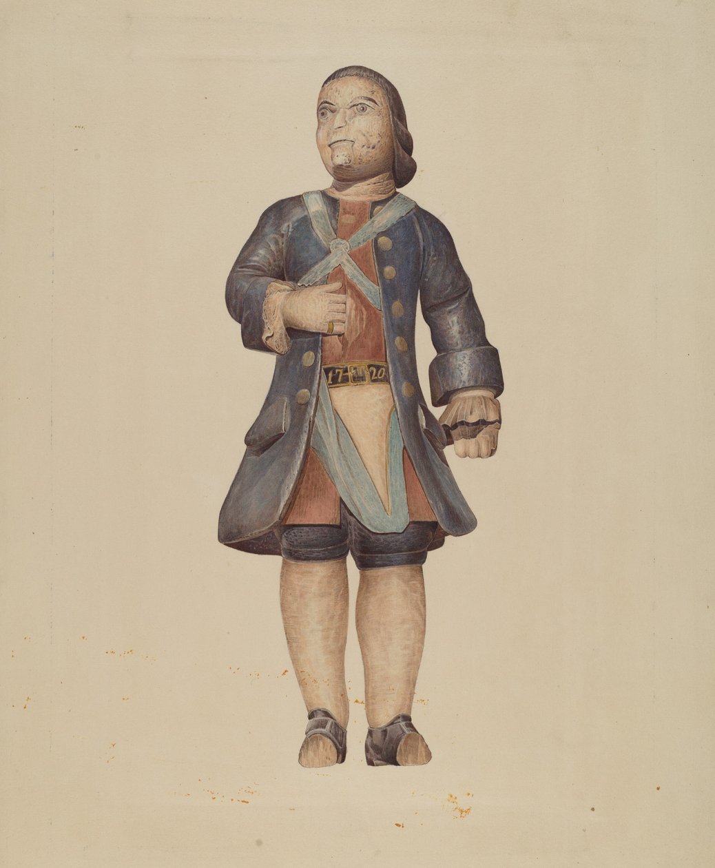 Billetkopf Soldat von American 20th Century