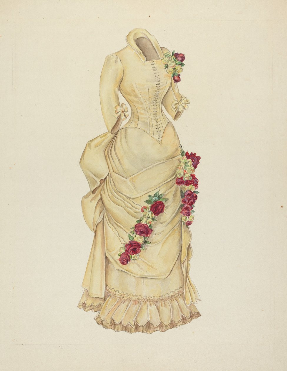 Tournürenkleid von American 20th Century