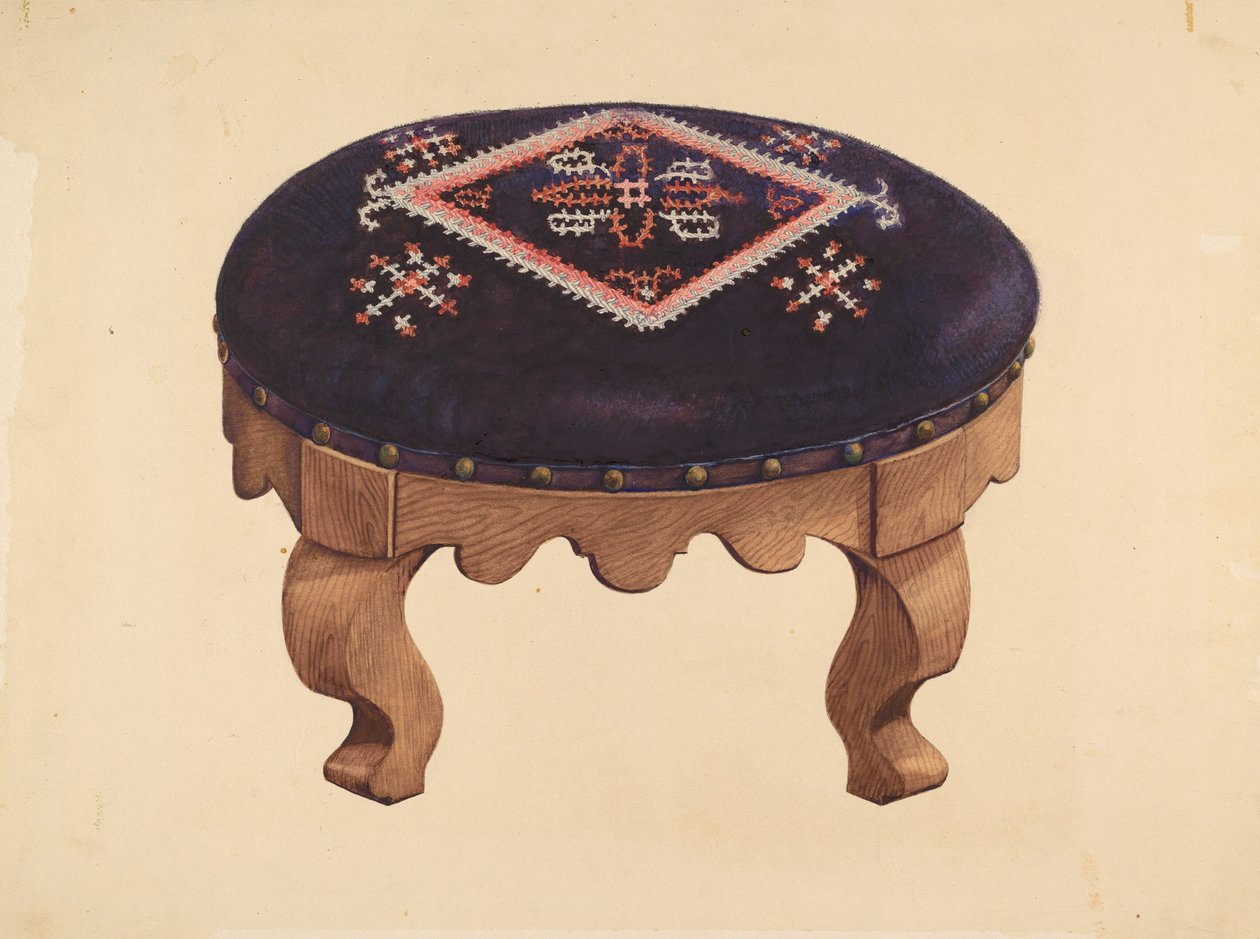 Fußschemel von American 20th Century
