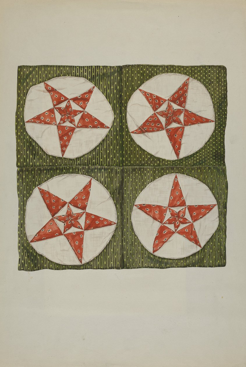 Quiltblöcke - Applikationsstern von American 20th Century