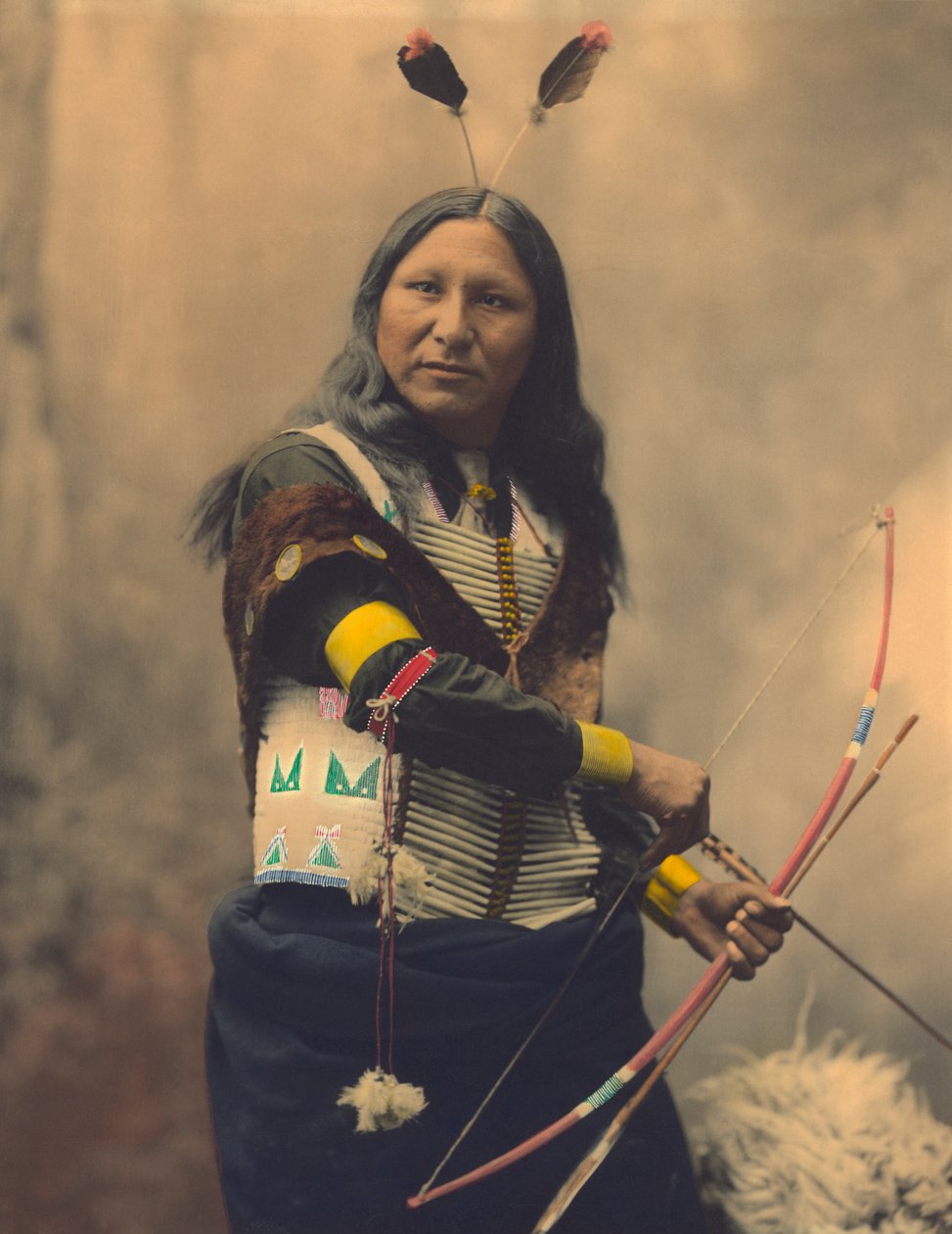 Porträt von Oglala Sioux Shout At von American Photographer