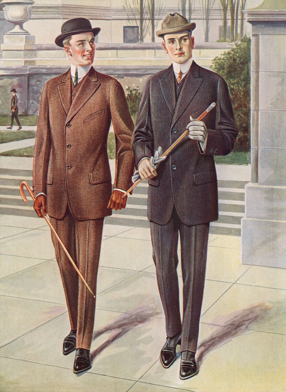Zwei modische Herren in Anzügen von American Photographer