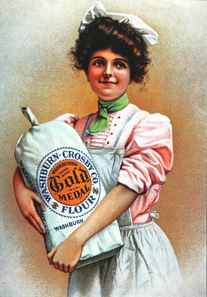 Werbung für Gold Medal Mehl von American School