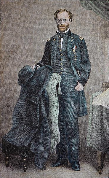 General William T. Sherman (1820-91) von American School