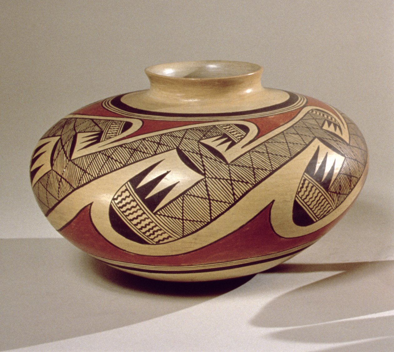 Hopi-Bullware-Topf aus Arizona von American School