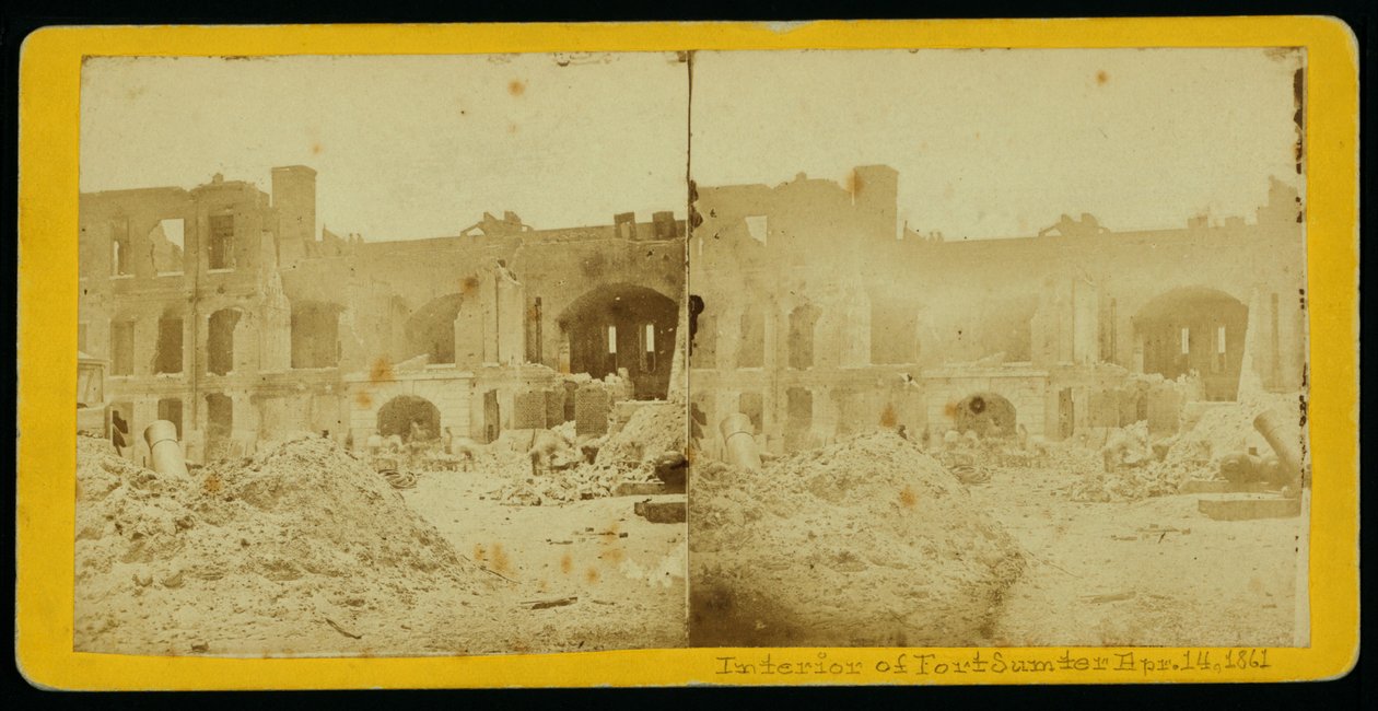 Innenansicht von Fort Sumter von American School