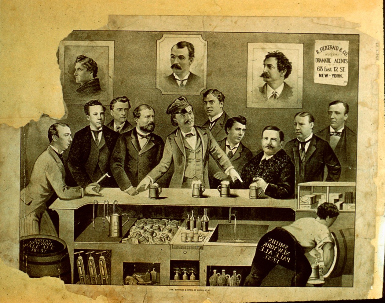 Männer an einer Bar von American School