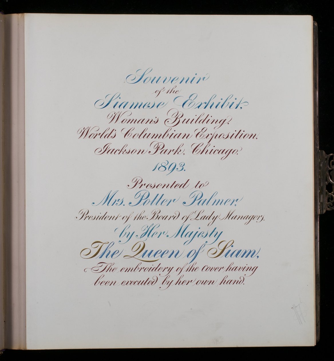 Seite in einem Fotoalbum von American School