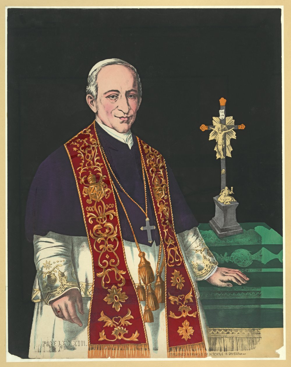 Papst Leo XIII., veröffentlicht 1878 von American School