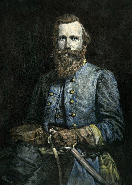Porträt von General J.E.B. Stuart von American School