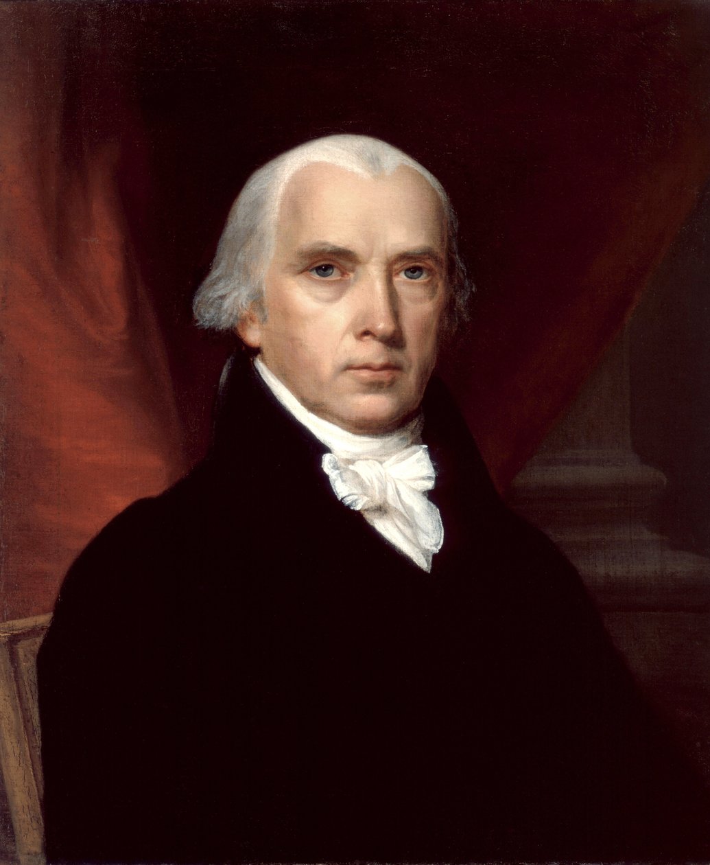 Porträt von James Madison von American School