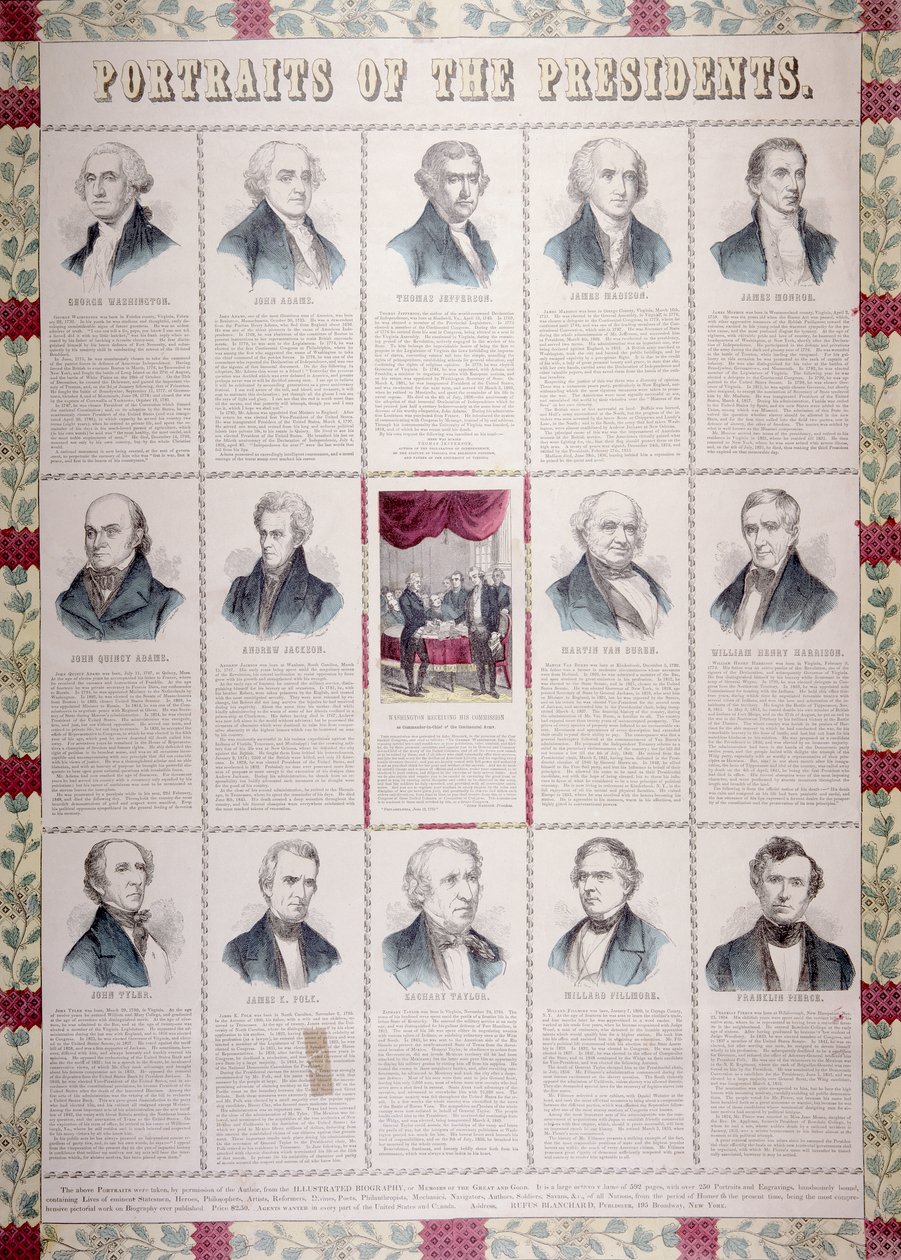 Porträts der Präsidenten von American School
