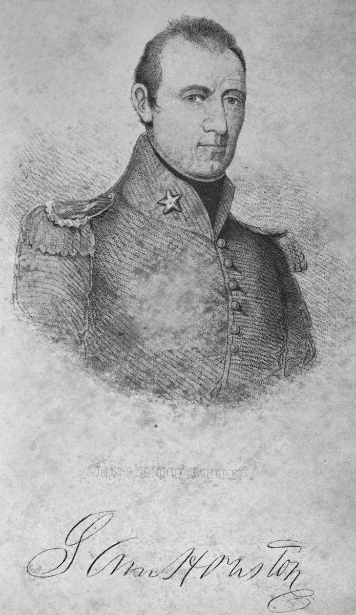 Sam Houston, 1837 von American School