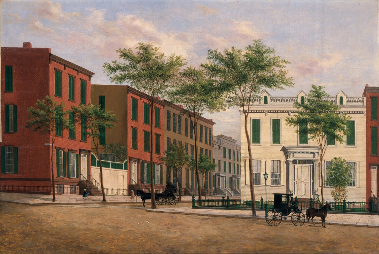 Straße in Brooklyn, 1880-90 von American School
