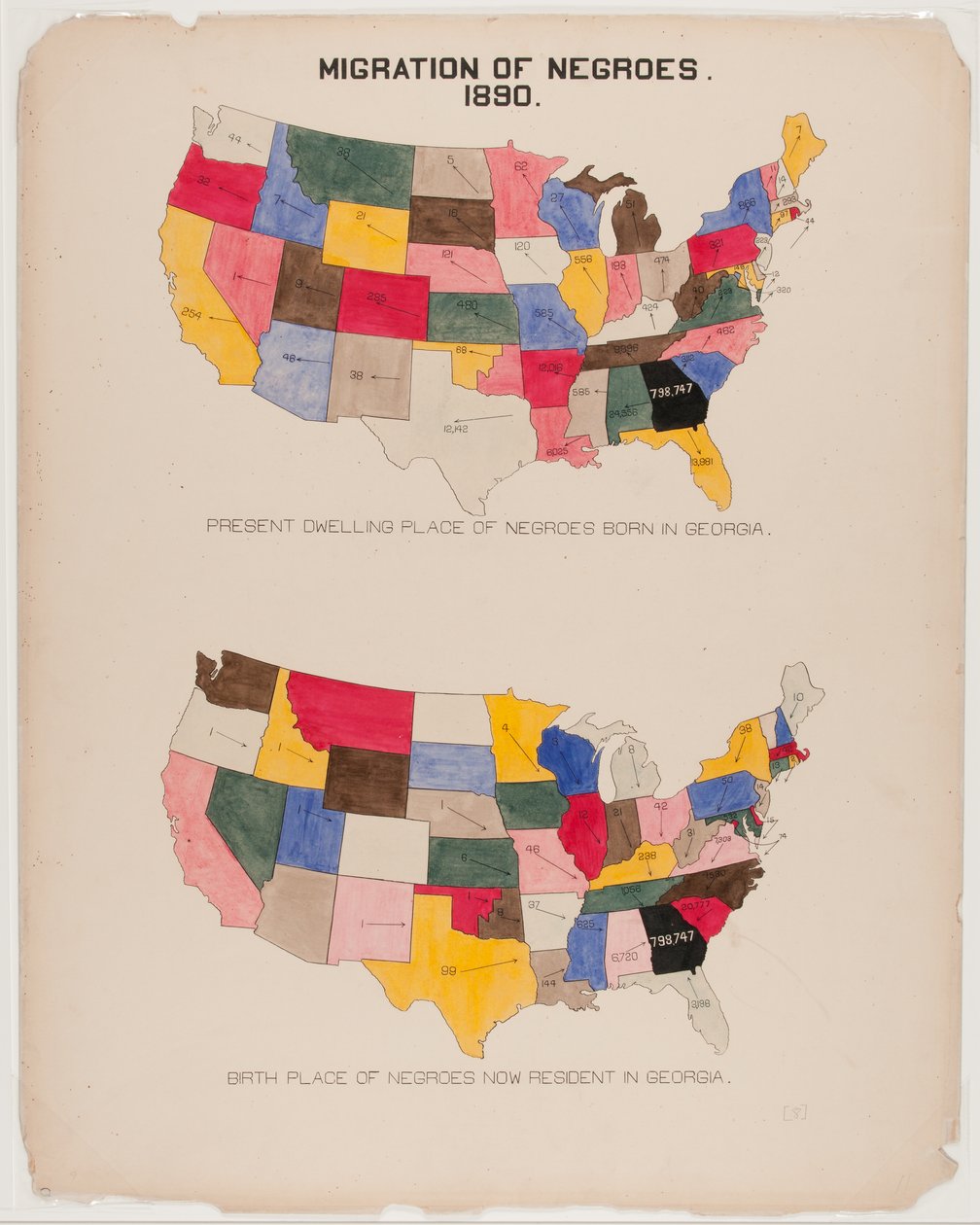 [Der Georgia Negro] Migration der Neger von American School