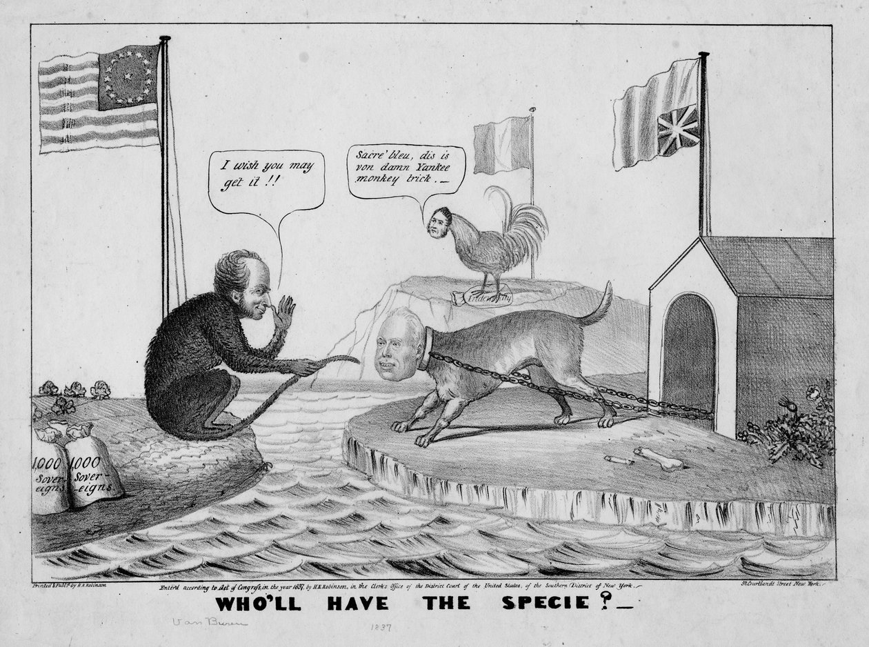 Wer will das Geld?, 1837 von American School