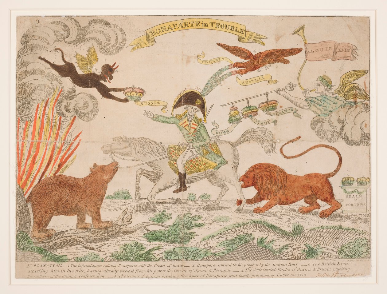 Bonaparte in Schwierigkeiten von Amos Doolittle