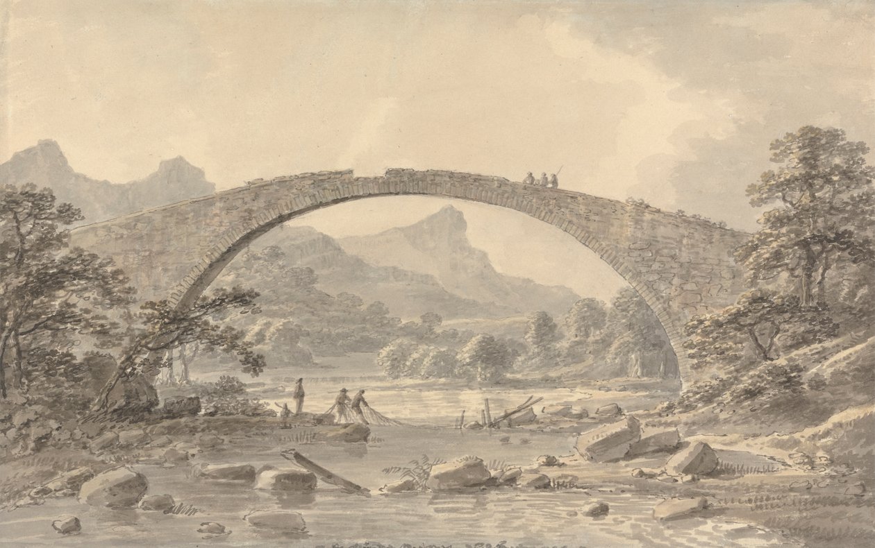 Pont Newydd bei Dolgelly von Amos Green