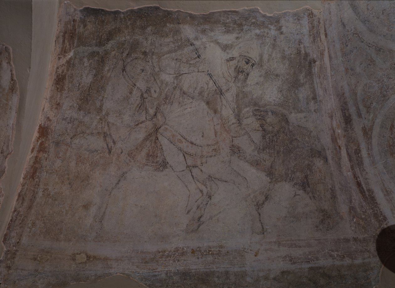 Bärenjagd, 11. Jahrhundert von Ancient Russian frescos