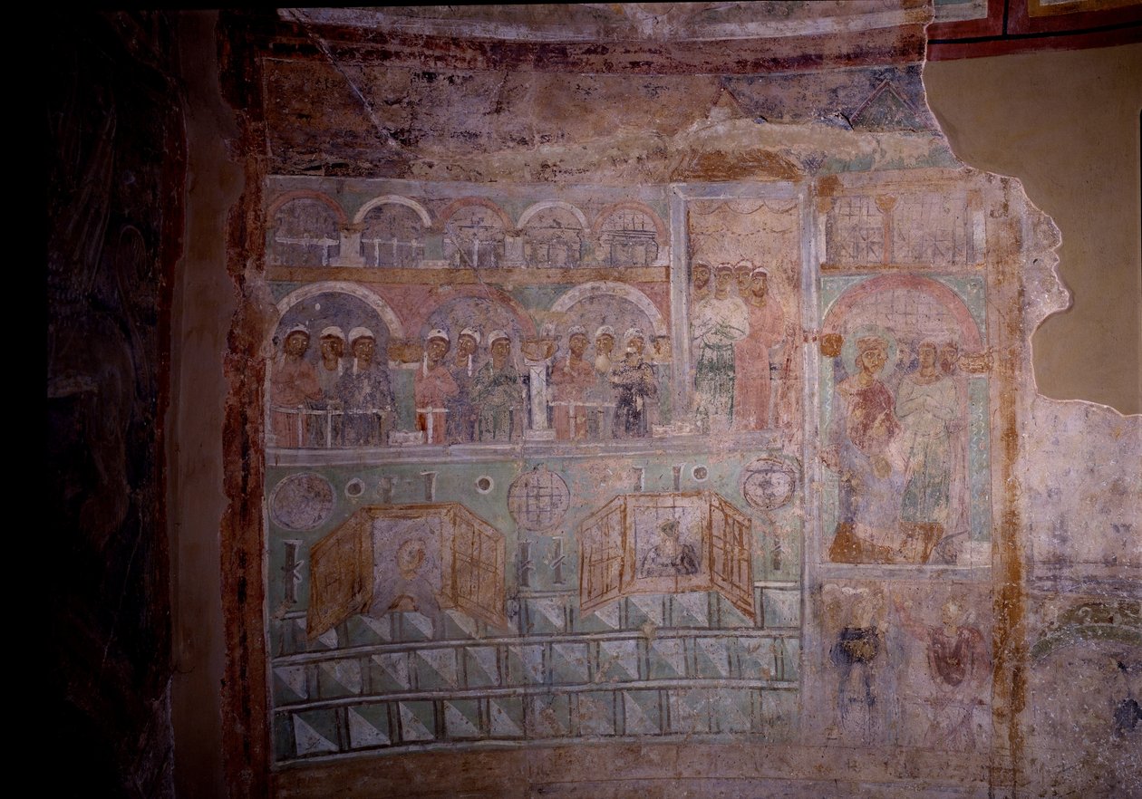 Im Hippodrom, 11. Jahrhundert von Ancient Russian frescos