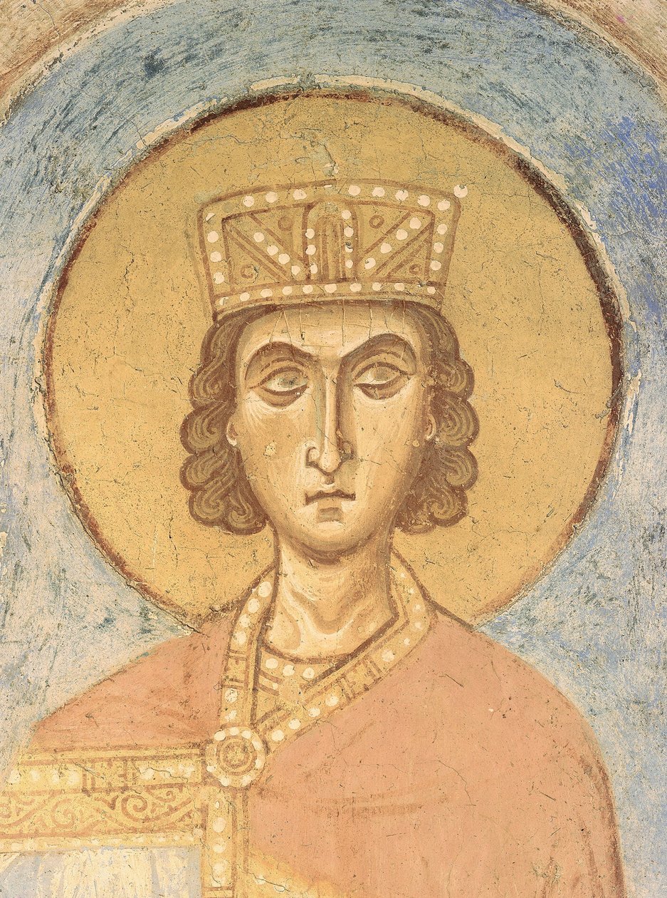 König Salomo, 12. Jahrhundert von Ancient Russian frescos