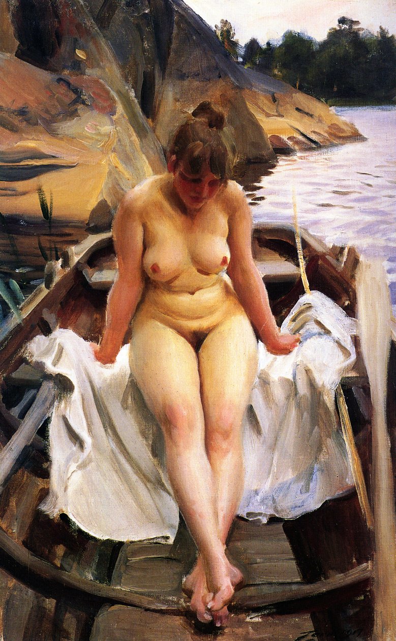 In Werners Ruderboot von Anders Leonard Zorn