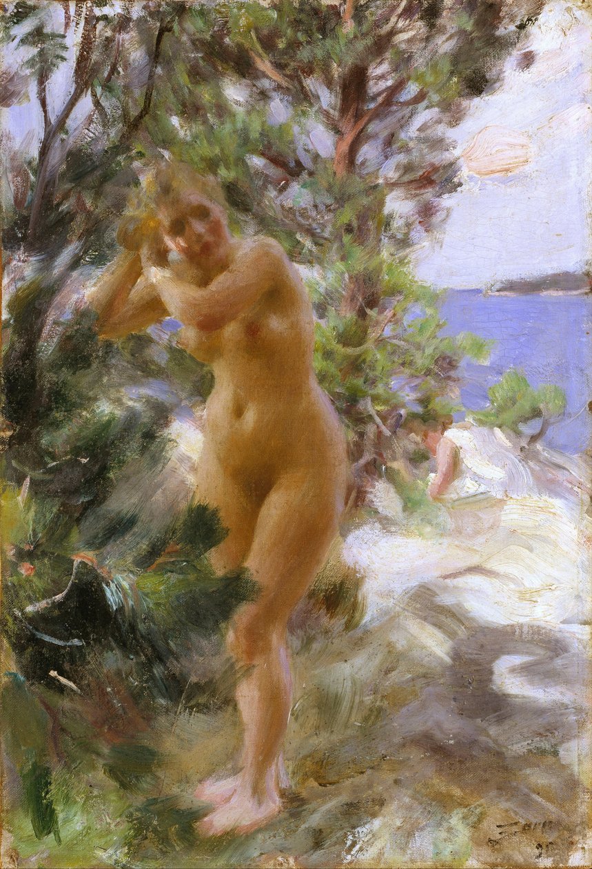 Nach dem Bad von Anders Leonard Zorn