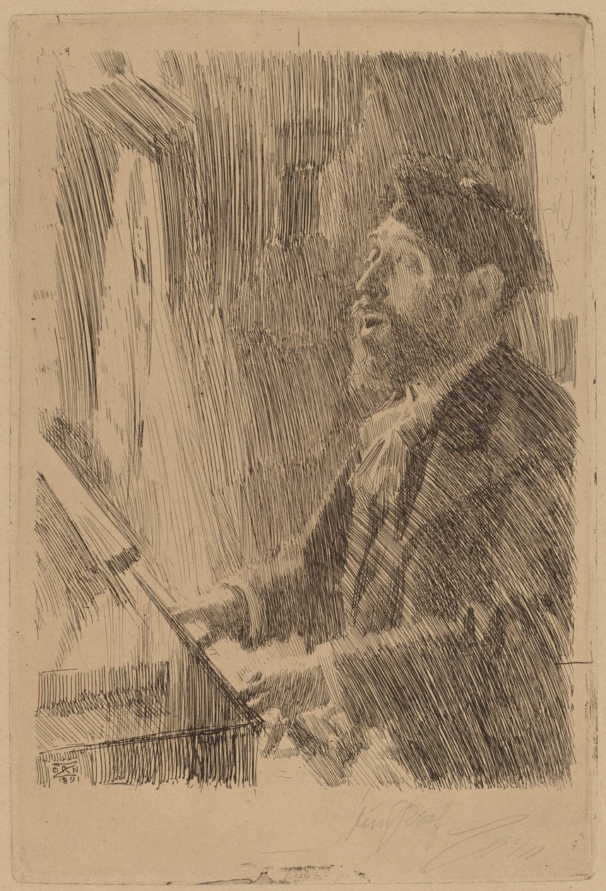 J.B. Faure, 1891 von Anders Leonard Zorn