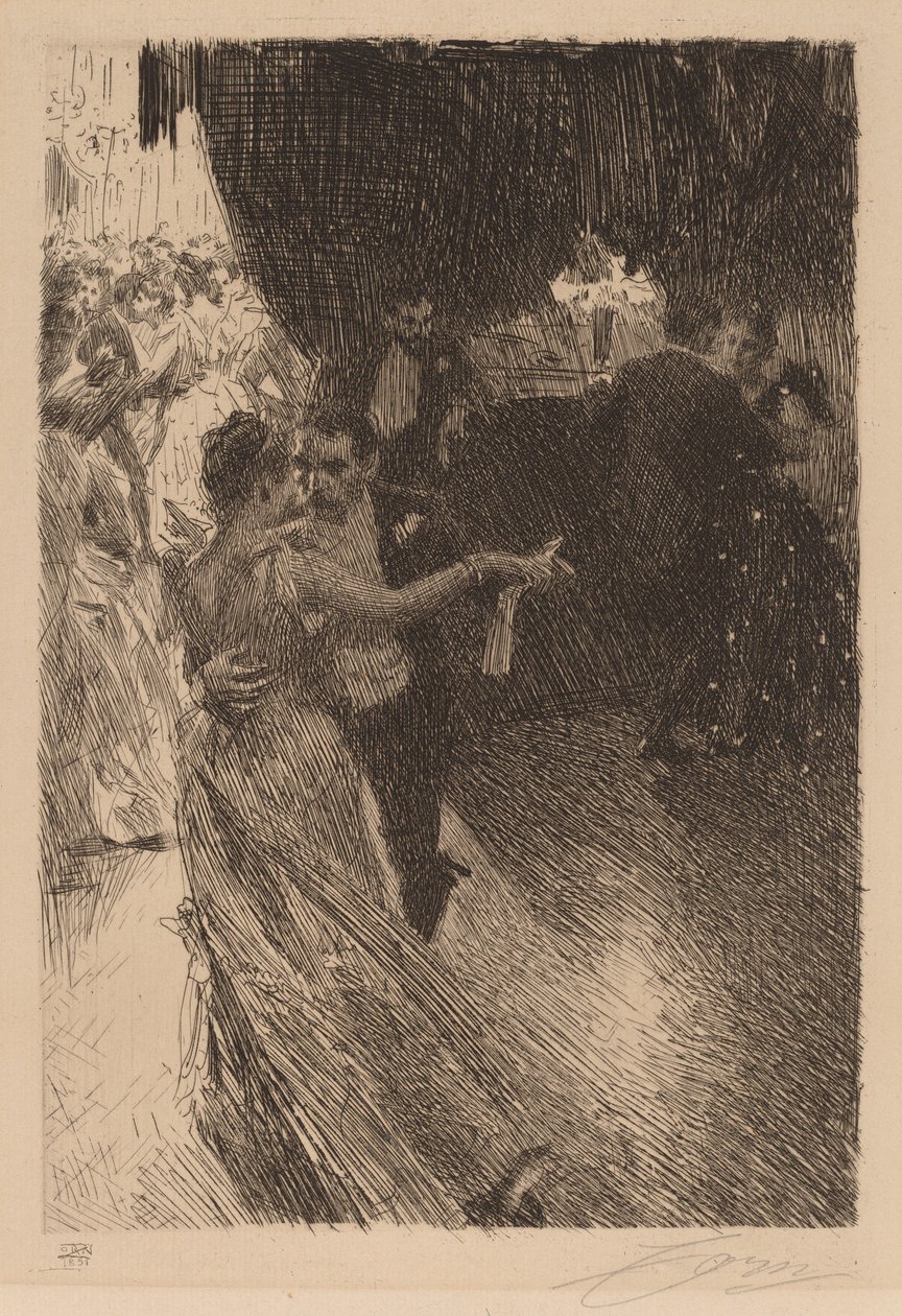 Der Walzer, 1891 von Anders Leonard Zorn