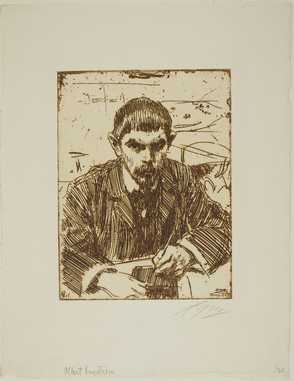 Albert Engström von Anders Leonard Zorn