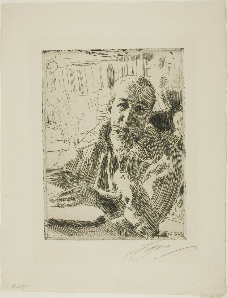 Anatole France von Anders Leonard Zorn