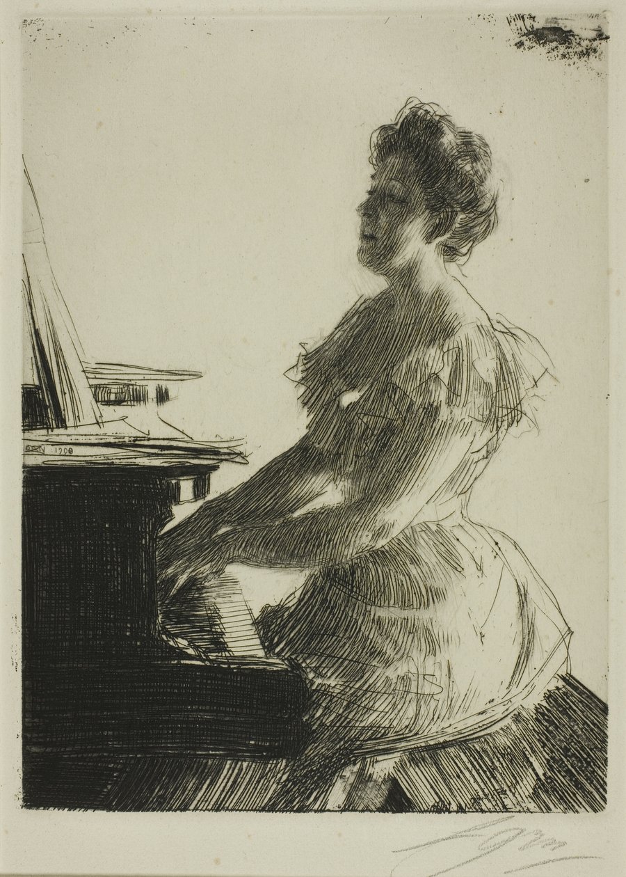 Am Klavier von Anders Leonard Zorn