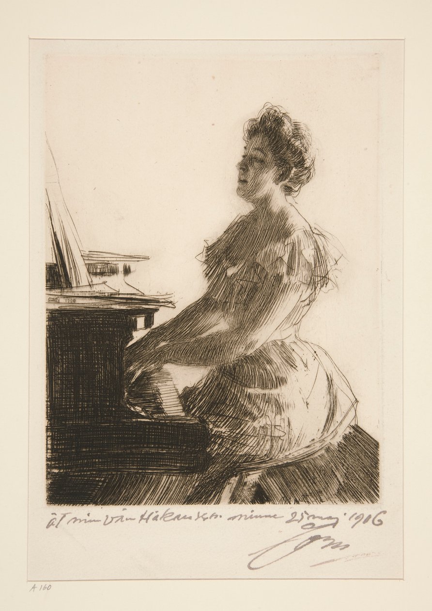 Am Klavier von Anders Leonard Zorn