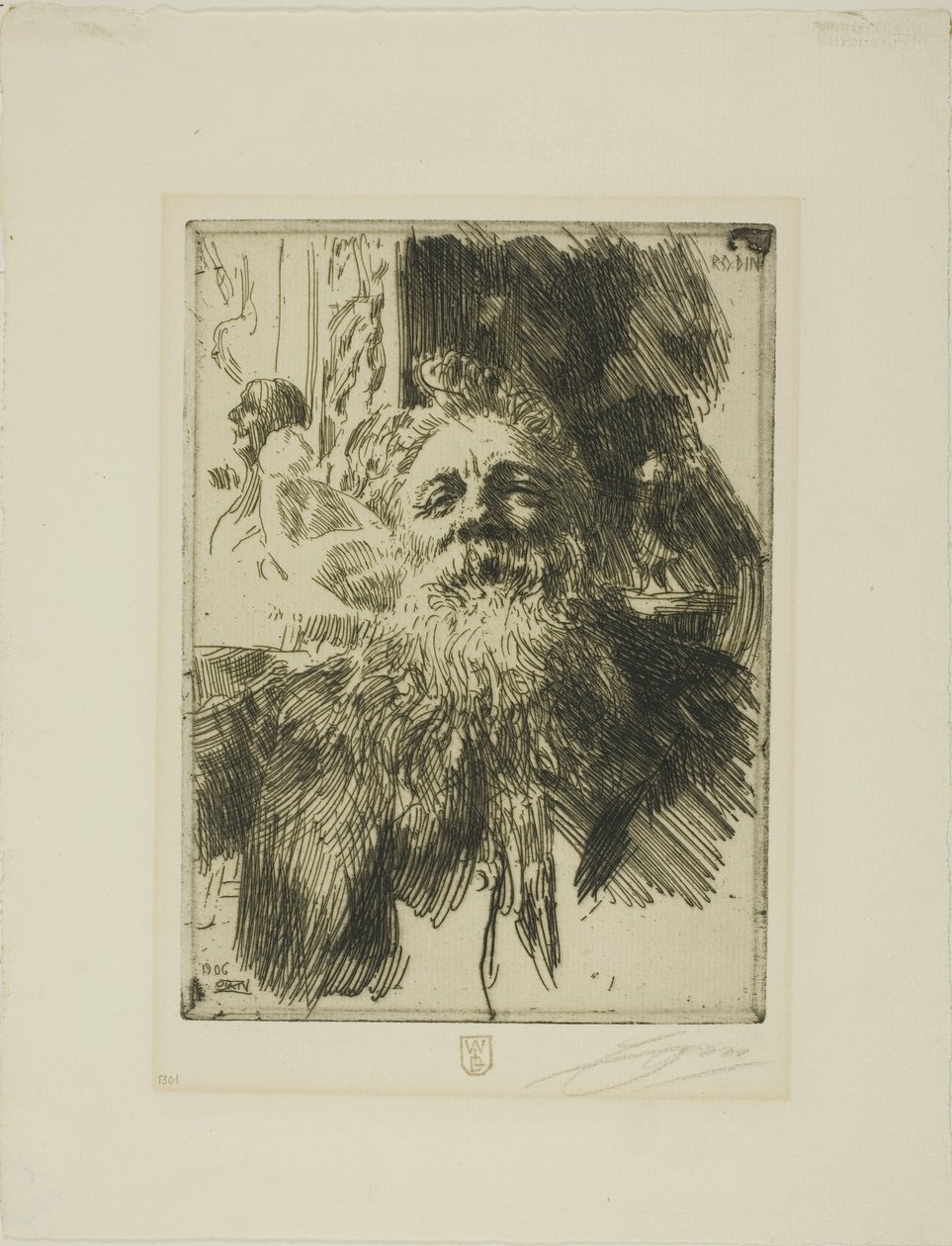 Auguste Rodin von Anders Leonard Zorn