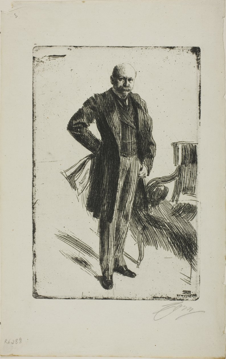 Oberst Lamont I (Ganzkörper) von Anders Leonard Zorn