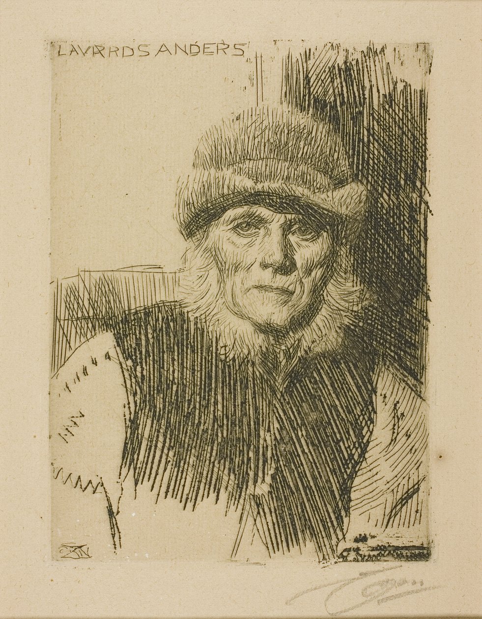 Dalekarlischer Bauer (Lavards Anders) von Anders Leonard Zorn