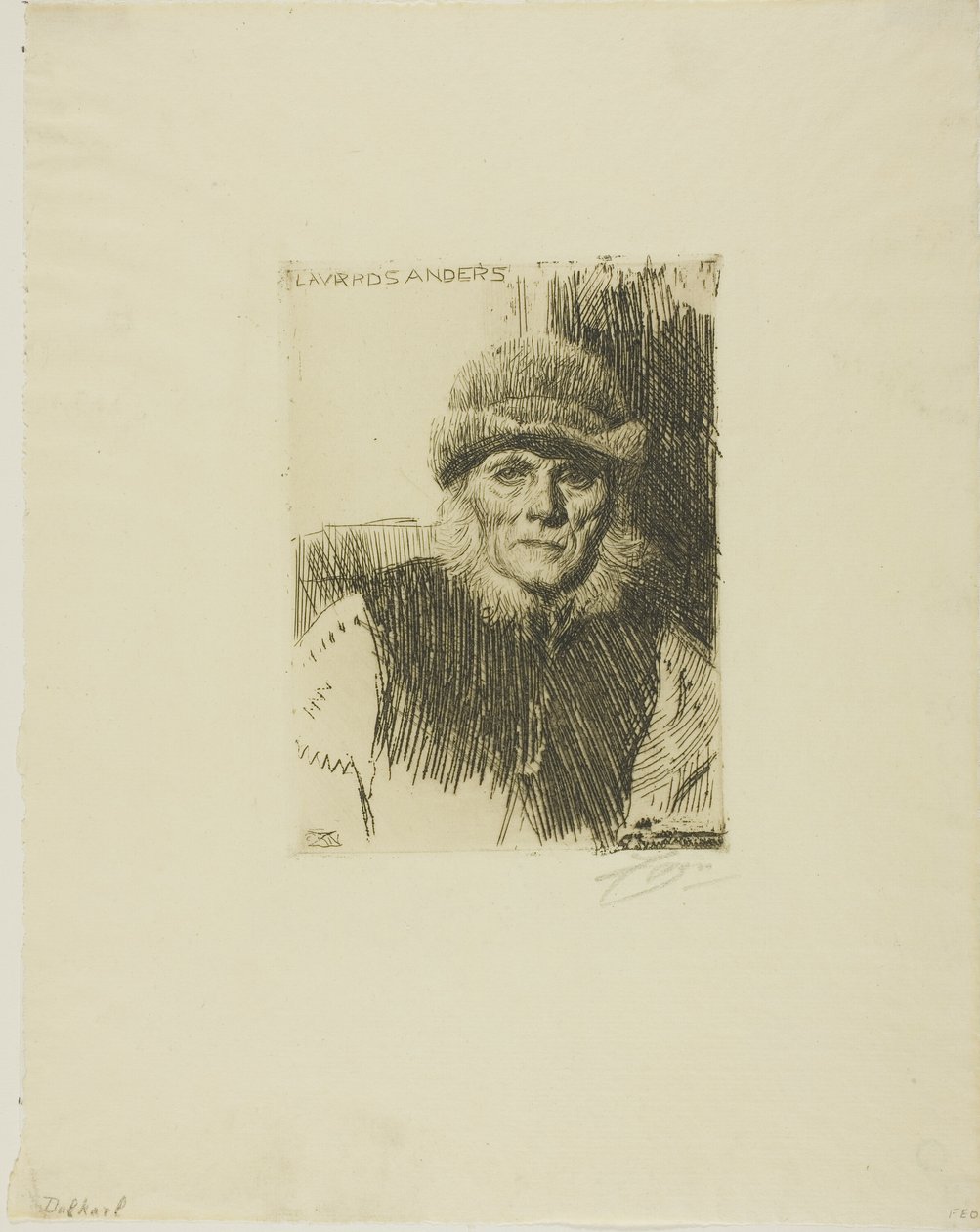 Dalekarlischer Bauer (Lavards Anders) von Anders Leonard Zorn
