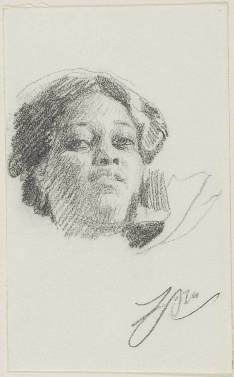 Kopf einer Frau von Anders Zorn