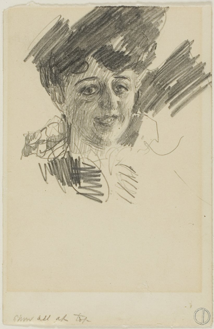 Kopf einer Frau von Anders Zorn