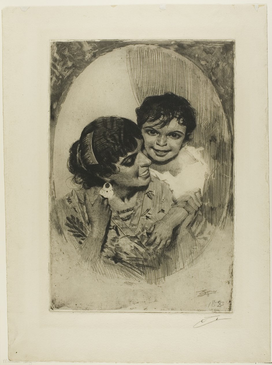 Mütterliche Freude III von Anders Leonard Zorn
