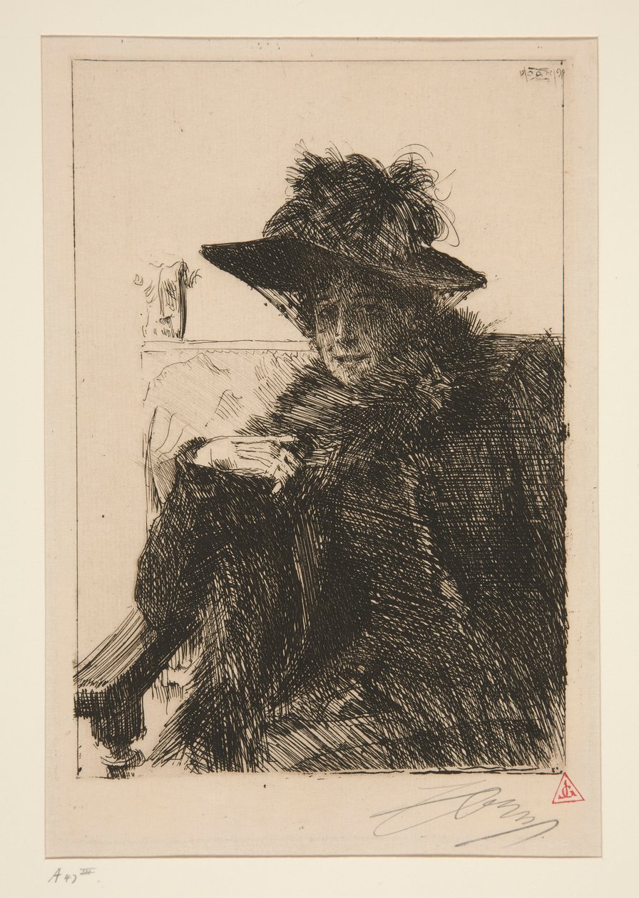 Mme. Armand Dayot von Anders Leonard Zorn
